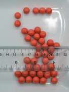 Coral Tone Shell Pearls, 40 Count 10mm Round Beads