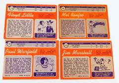 4 Topps 1970 Football Greats Cards