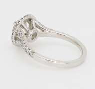 GIA Certified Double Halo Diamond Engagement Ring