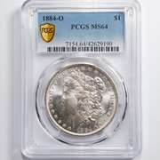 1884 0 Morgan Dollar PCGS MS64.