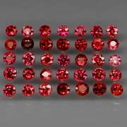 Untreated! 3.10ct set of red Sapphires!