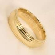 Classic Beaded Edge Wedding Band