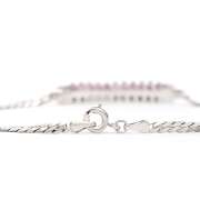 Plated Rhodium 0.6cts Ruby and Diamond Bracelet