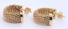 Charming 18kt Mesh Earrings