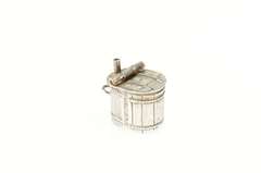Sterling Silver 3D Antique Inspired Wash Bucket Charm/Pendant