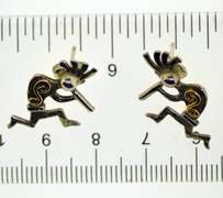 Sterling Silver Kokopelli Native American Earrings