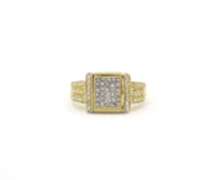 Majestic Yellow Gold Ruby and Diamond Invisibly Set Reversible Ring