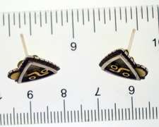 14KT White Gold Myron Panteah Zuni Earrings