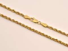 Sturdy 14k Solid Rope Necklace