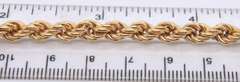 Elegant Yellow Gold Rope Chain Necklace