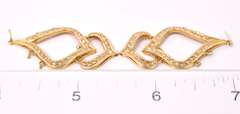 Gorgeous Dangling Diamond Earrings in 18K Yellow Gold