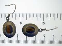 Sterling Silver Tiger Eye Dangle earrings