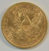 Flashy BU 1882 US $5 Liberty Gold Piece. Full strike