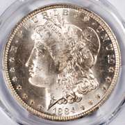 1884 0 Morgan Dollar PCGS MS64.