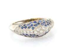 Pleasing White gold Sapphire and Diamond Ring