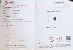 Investment sized 4.31ct certified Sapphire
