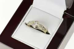 14K White Gold 0.41 Ctw Classic Round Diamond Engagement Ring