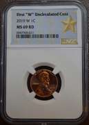 2019-W 1C NGC MS69RD