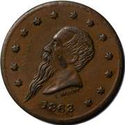 1863 Gustavus Lindenmueller N Y C Saloon Civil War Store Card