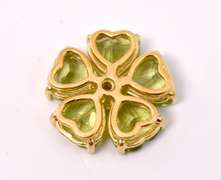 Peridot Flower Pendant