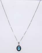 Sterling Silver Gemstone Pendant on Chain