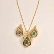 Emerald Earring and Pendant Suite