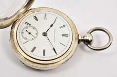 Handsome 1883 Illinois Pocket Watch in Coin Silver