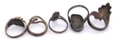 Group Lot of Vintage Sterling Silver Rings