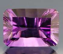 Superb 13.31ct concave emerald cut Bolivian Amethyst