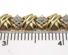 1.35CTW Diamond Link Bracelet in Gold