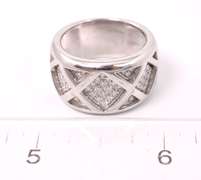 Pave Diamond Band Ring, 18KT