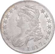 1817 Capped Bust Half Dollar - O-106a R4 Single Leaf