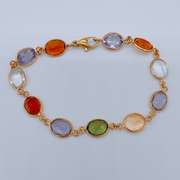 18kt Yellow Gold & Gemstone Bracelet