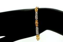 Two Tone 1+ctw Diamond Bracelet