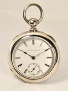 Handsome 1883 Illinois Pocket Watch in Coin Silver