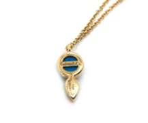 Gabriel Yellow Gold Rock Crystal, Turquoise and Diamond Necklace