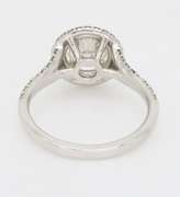 GIA Certified Double Halo Diamond Engagement Ring