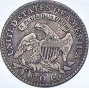 1823/2 Liberty Cap Dime - JR3 - Large E's