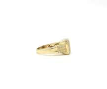Majestic Yellow Gold Ruby and Diamond Invisibly Set Reversible Ring