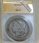 1878-CC Morgan Dol ANACS VG-8