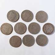 1889-1897 Full Rim V Nickels