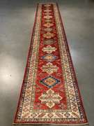 HAND KNOTTED SUPER KAZAK 14' RUNNER