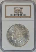 Super near Gem BU 1879-S Morgan Silver Dollar NGC MS64