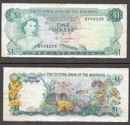$1 1974 Bahama Monetary Authority Very Fine
