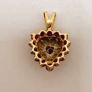 14kt Yellow Gold, Ruby, & Diamond Pendant