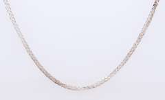 Italian Sterling Silver Popcorn Chain Necklace