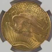 Blazing near Gem BU 1927 St. Gaudens $20 Gold. NGC MS64