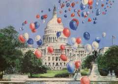 Marlene Colucci  Signed Lithograph Washington DC