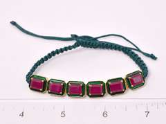 Gorgeous 19.50CTW Ruby Bracelet in Gold Plated Sterling Silver