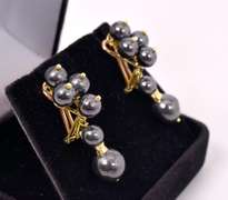 Incredible Iron Ball Earrings in 18K Yellow Gold